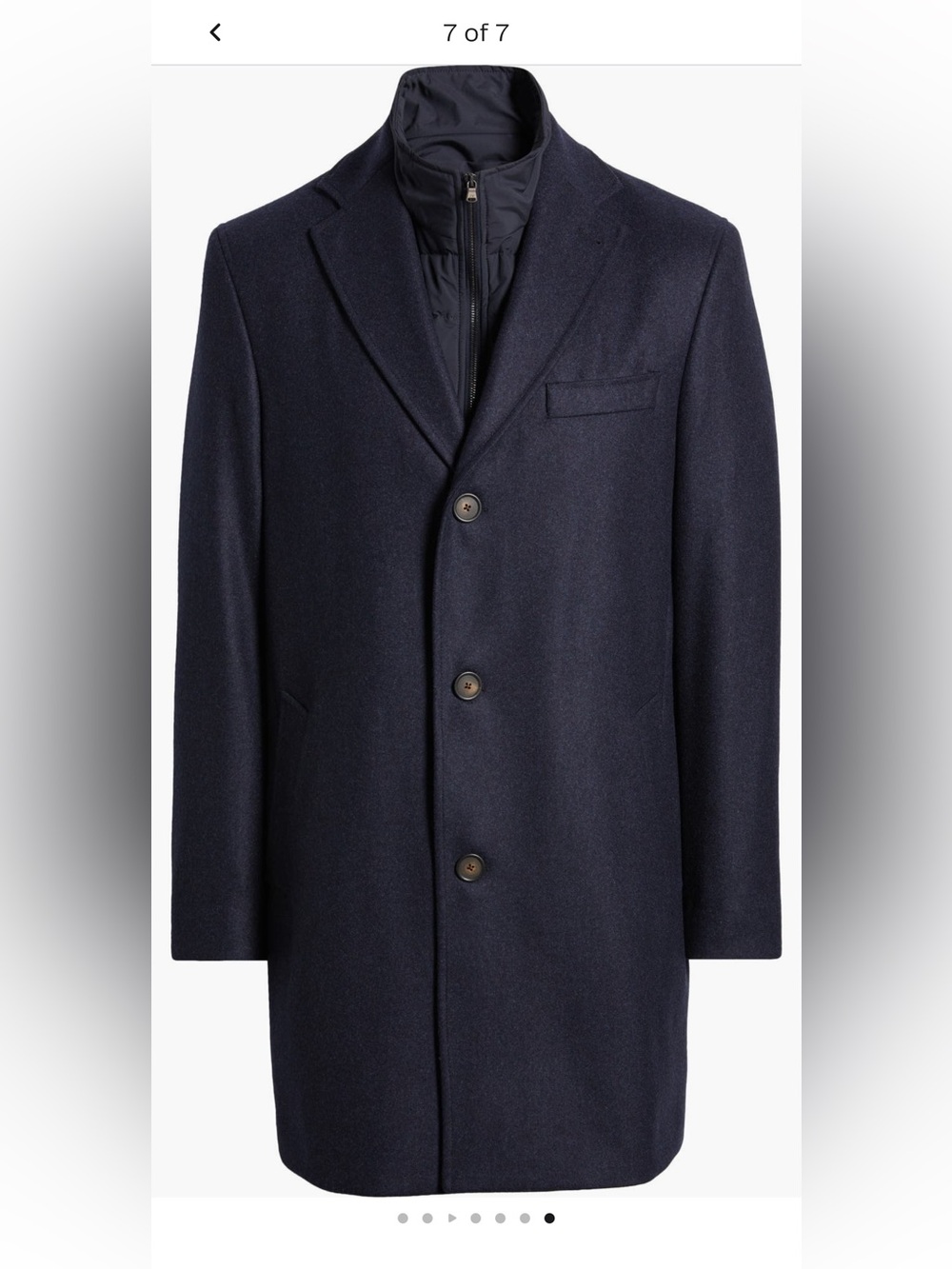 Jack Victor Delroy Wool Top Coat with Removable Bib